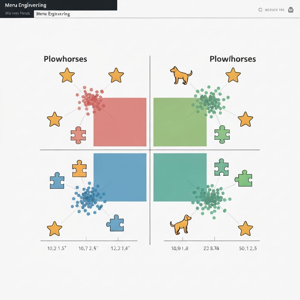 Menu Engineering Matrix - analytical chart showing item classification